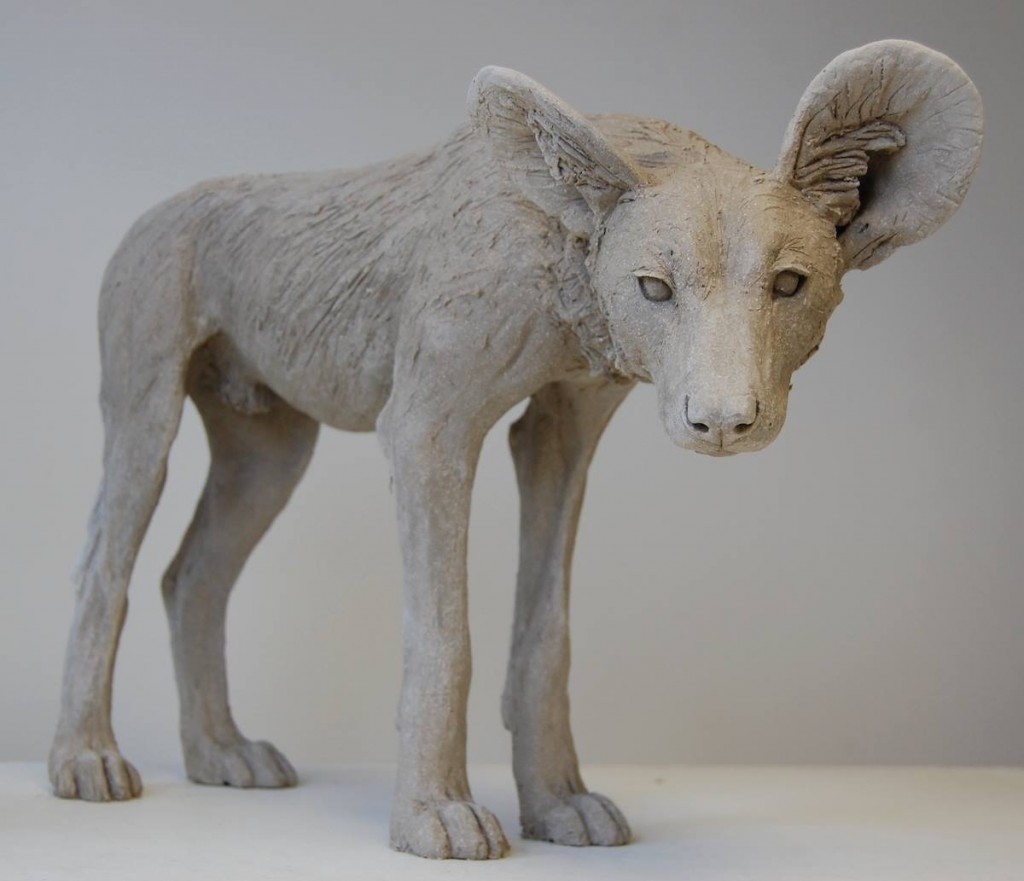 Nick Mackman - Painted dog sculpture