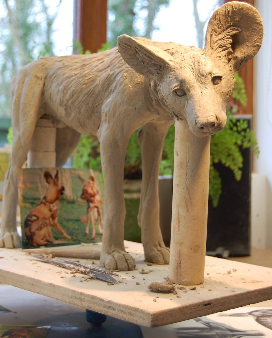 Nick Mackman – Painted dog sculptures
