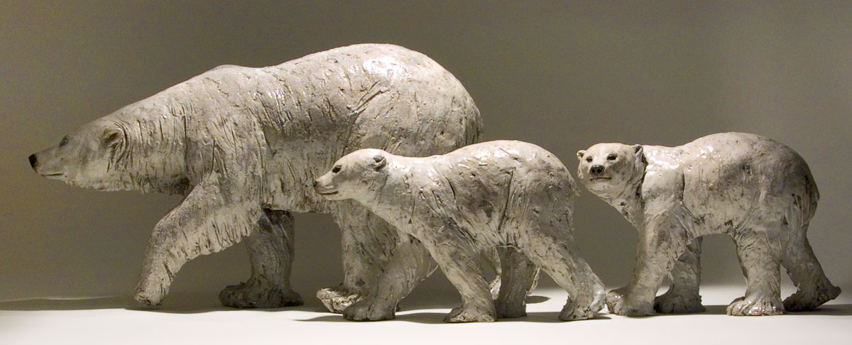 Nick Mackman – Polar bear sculptures