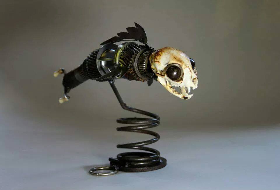Brett Mcdanel – Catfish – sculptures steampunk