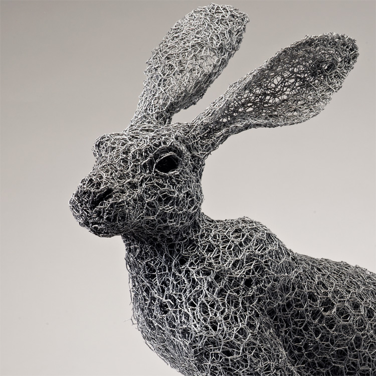 Kendra Haste – ARIZONA JACKRABBIT (2013) – Sculptures grillage