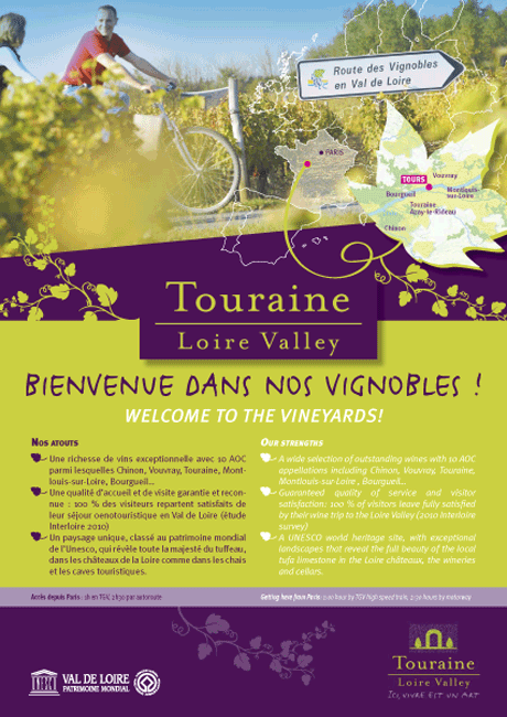 Création plaquette tourisme Touraine